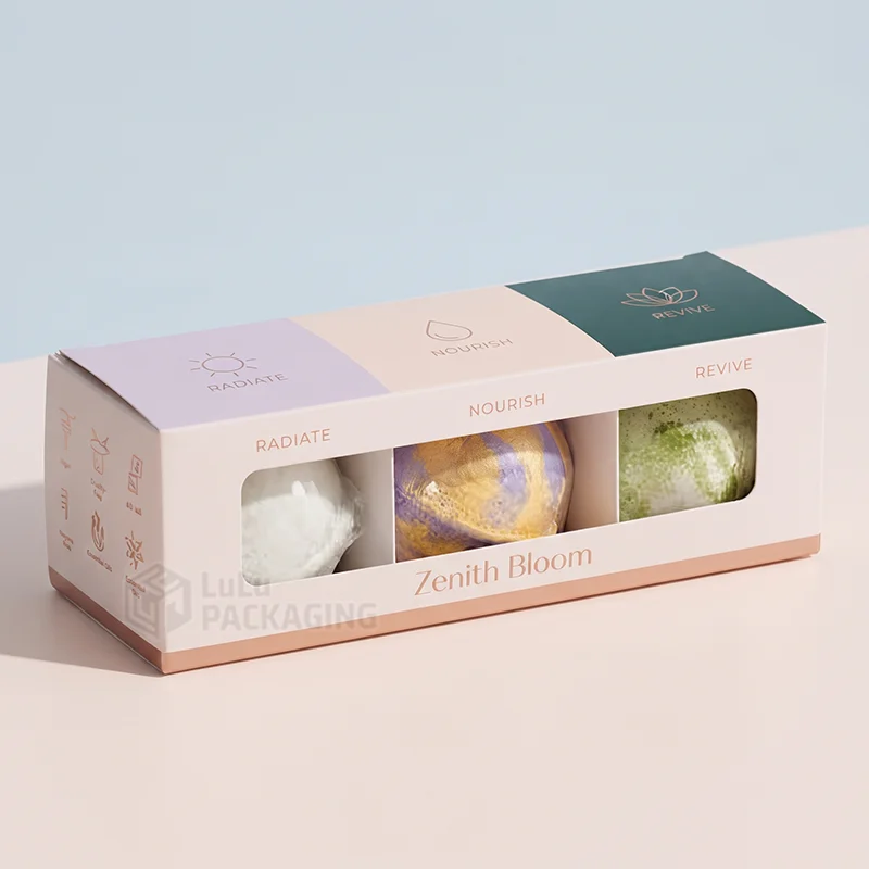 bath bomb window box packaging
