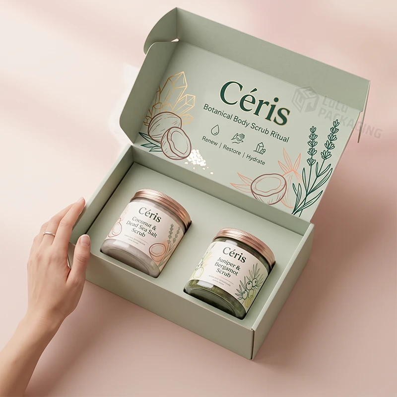 body scrub box packaging