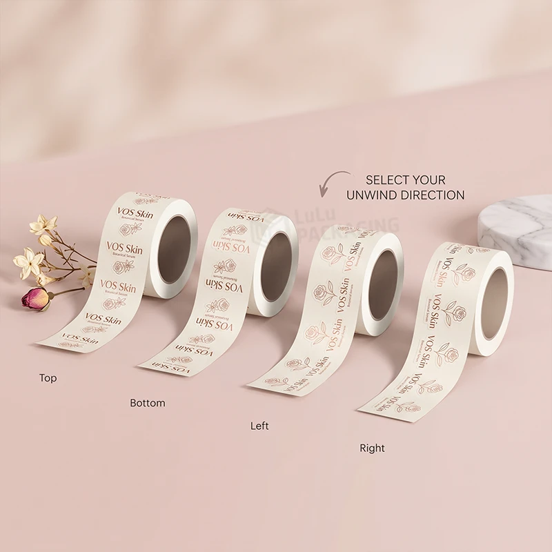 branded roll labels printing options