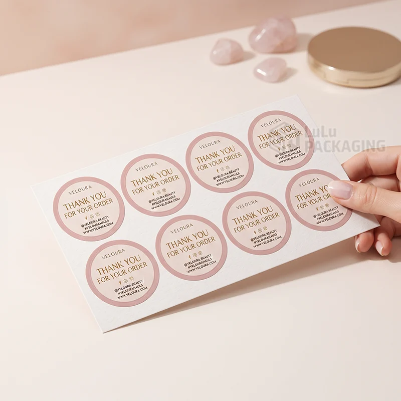branded thank you stickers