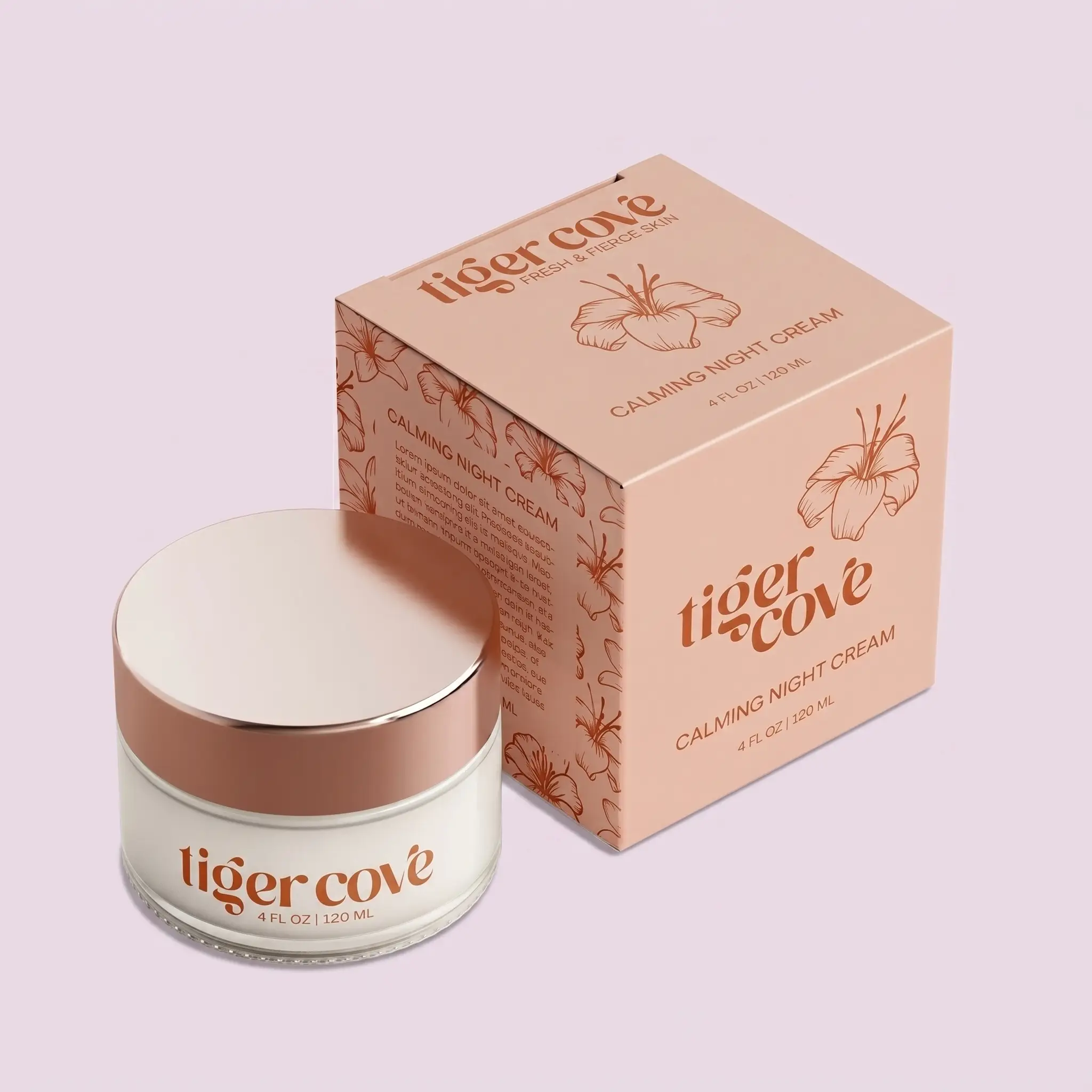 cream box packaging