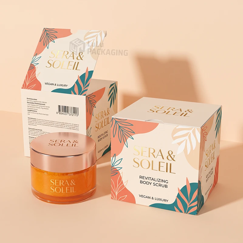 custom body scrub packaging box