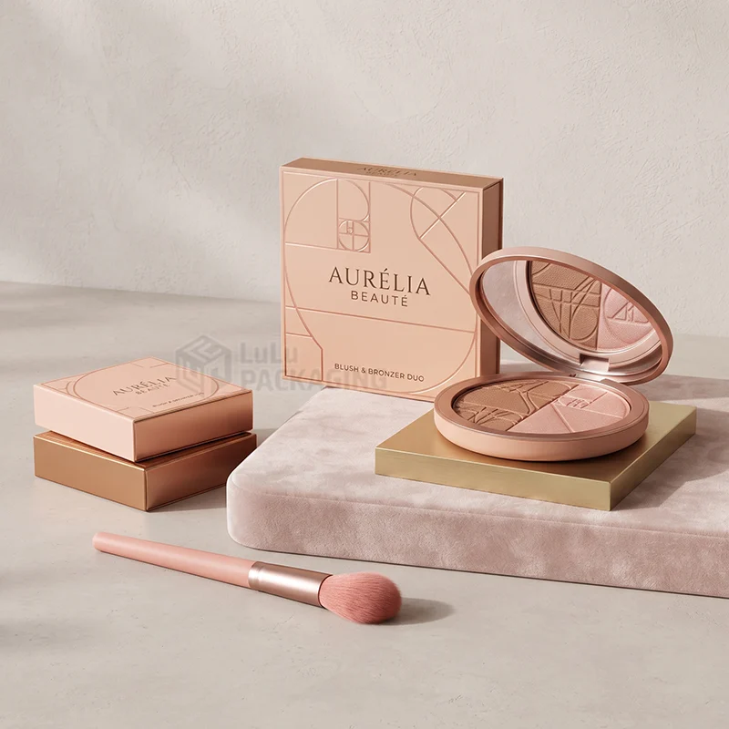 custom designed bronzer blush box