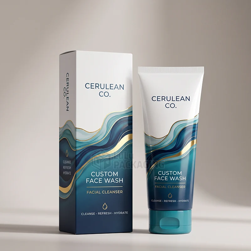 custom face cleanser box