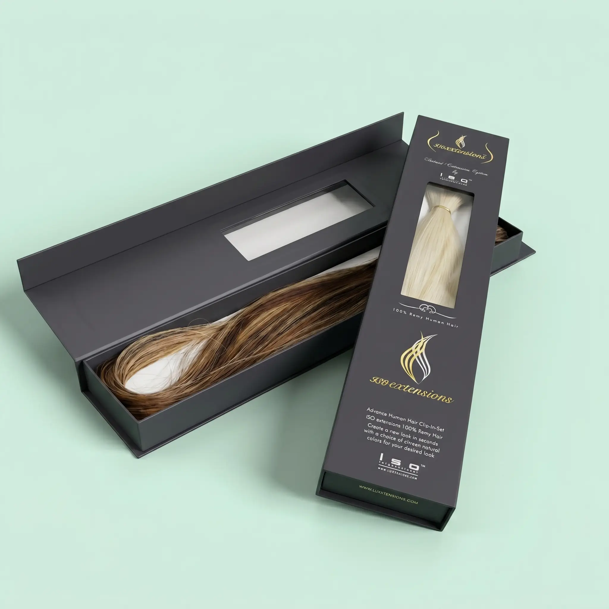 custom hair extension boxes