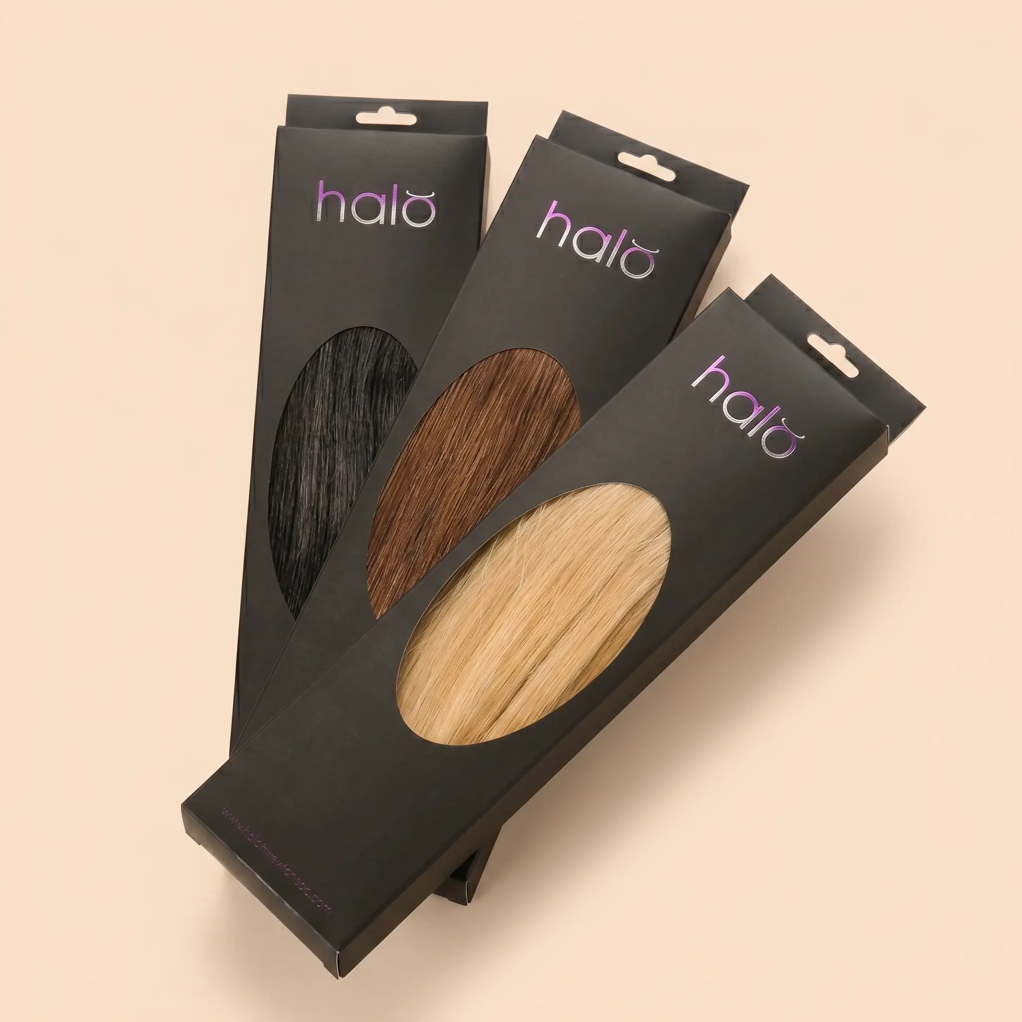 custom hair extension packaging