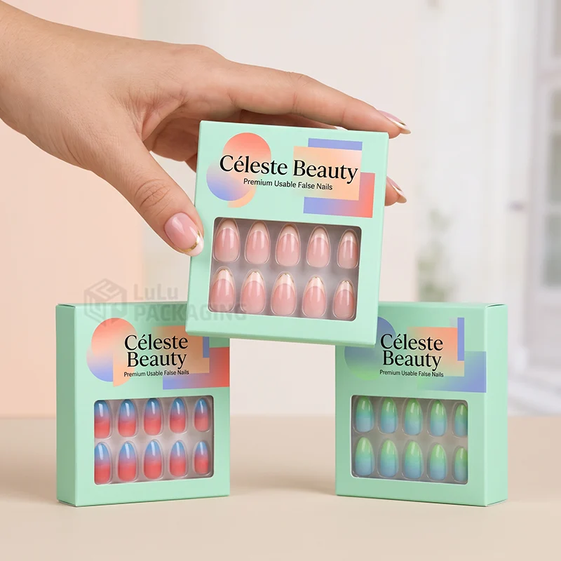 custom press on nail boxes