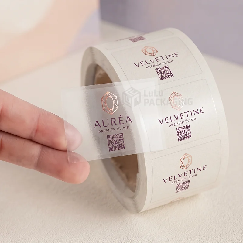 custom printed clear labels