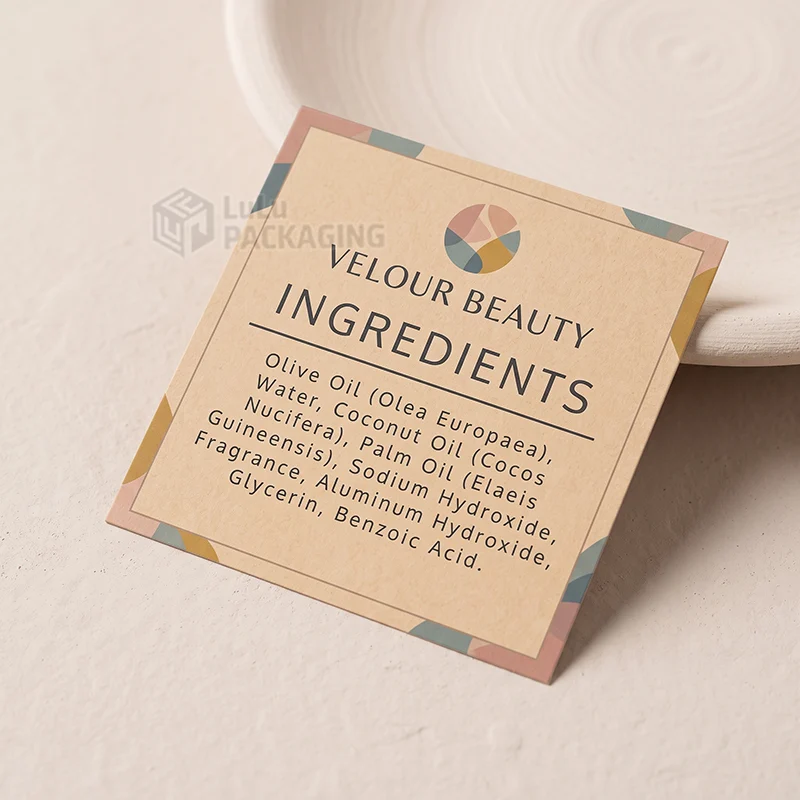custom printed ingredient label