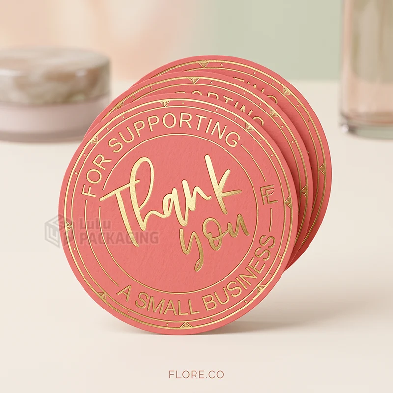 custom printed thank you stickers