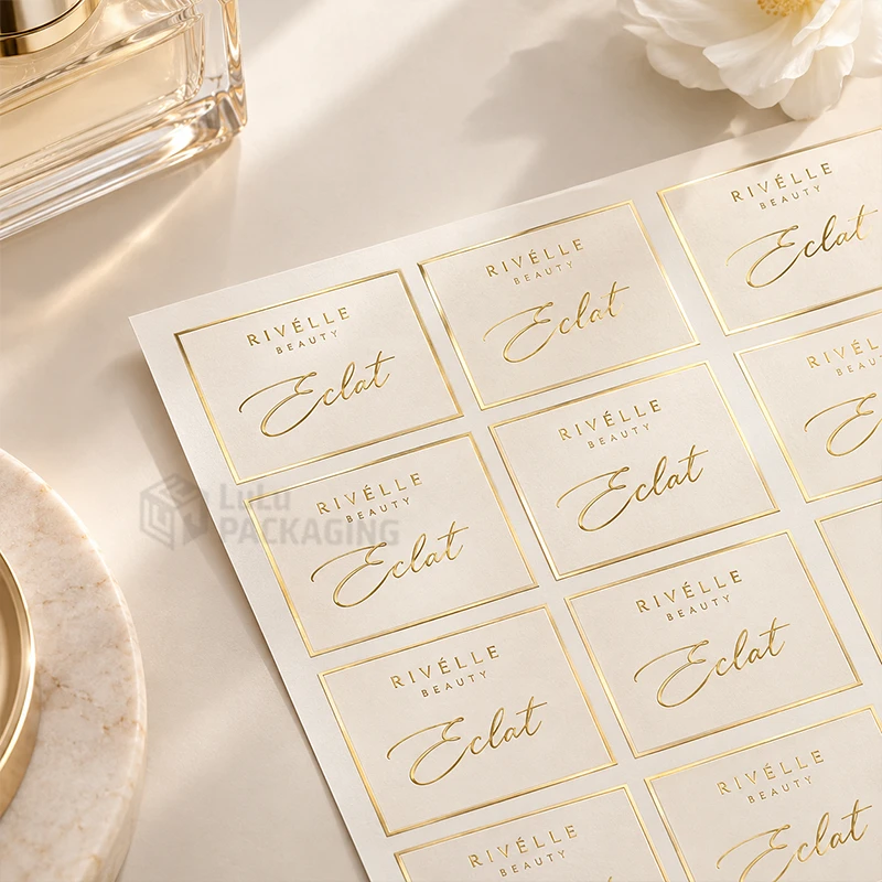 gold foil sticker printing