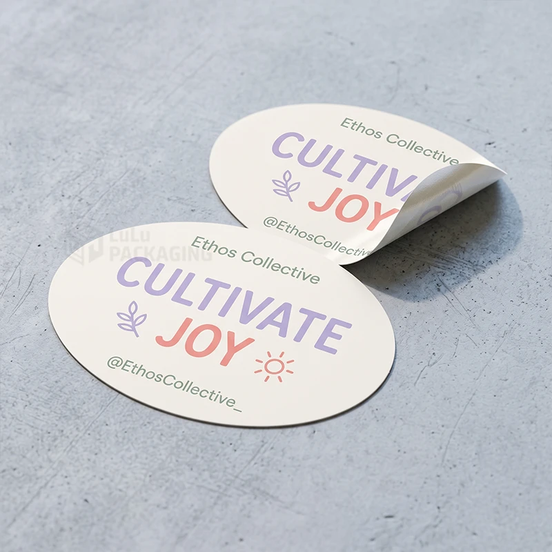 peronalised oval stickers
