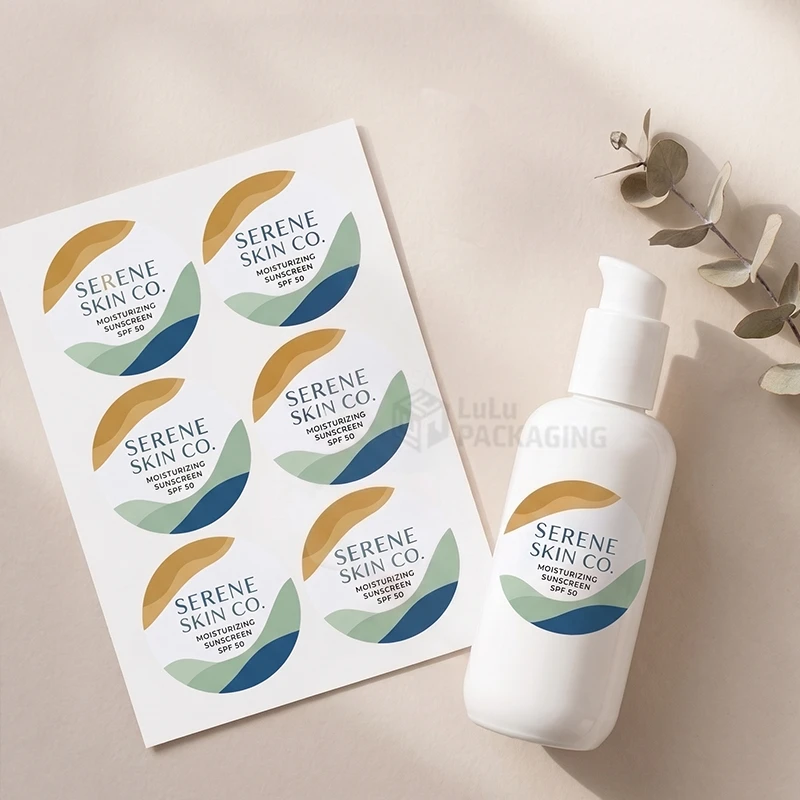 product labels on sheets