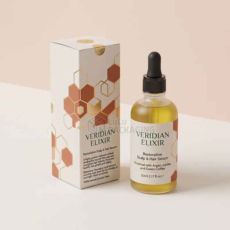 scalp and hair serum label