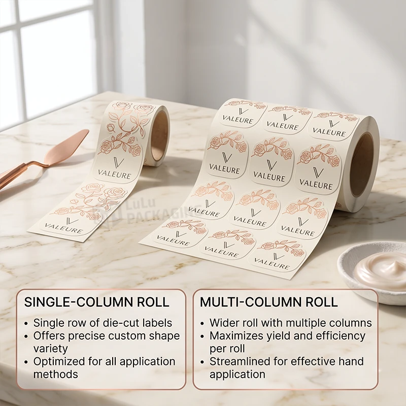 single multiple column roll labels
