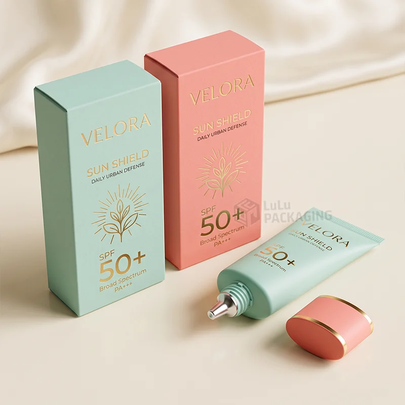 sunscreen packaging box