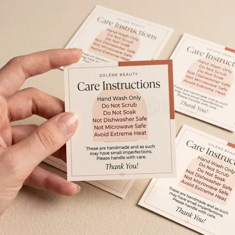 Care Instruction Cards